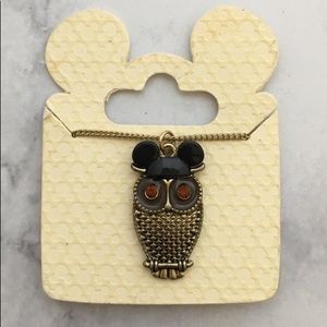 Disney Mickey Mouse ear owl necklace